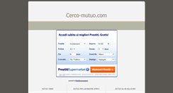 Desktop Screenshot of cerco-mutuo.com